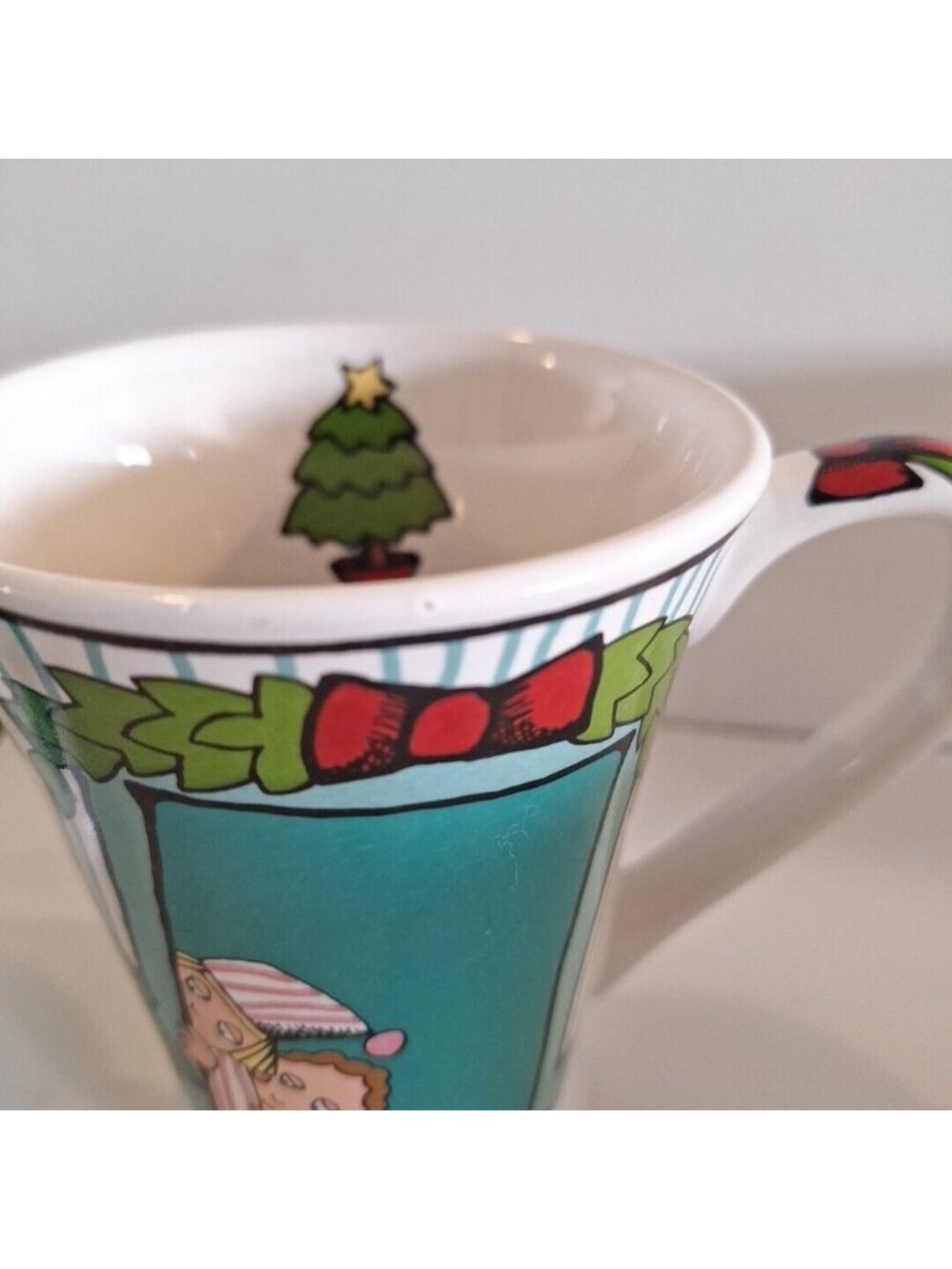 Ursula’s Christmas Signature 4 Mugs Holiday Ceramic Cups Dodge - Picture 8 of 11